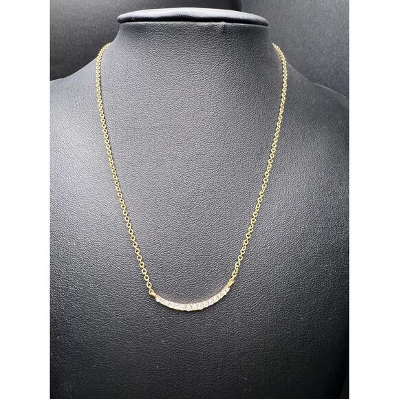 J. Crew Crystal Crescent Necklace - Picture 5 of 6